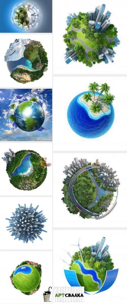 Миниатюрные модельки планеты Земля. Часть 2 | Miniature model of planet Earth. Part 2